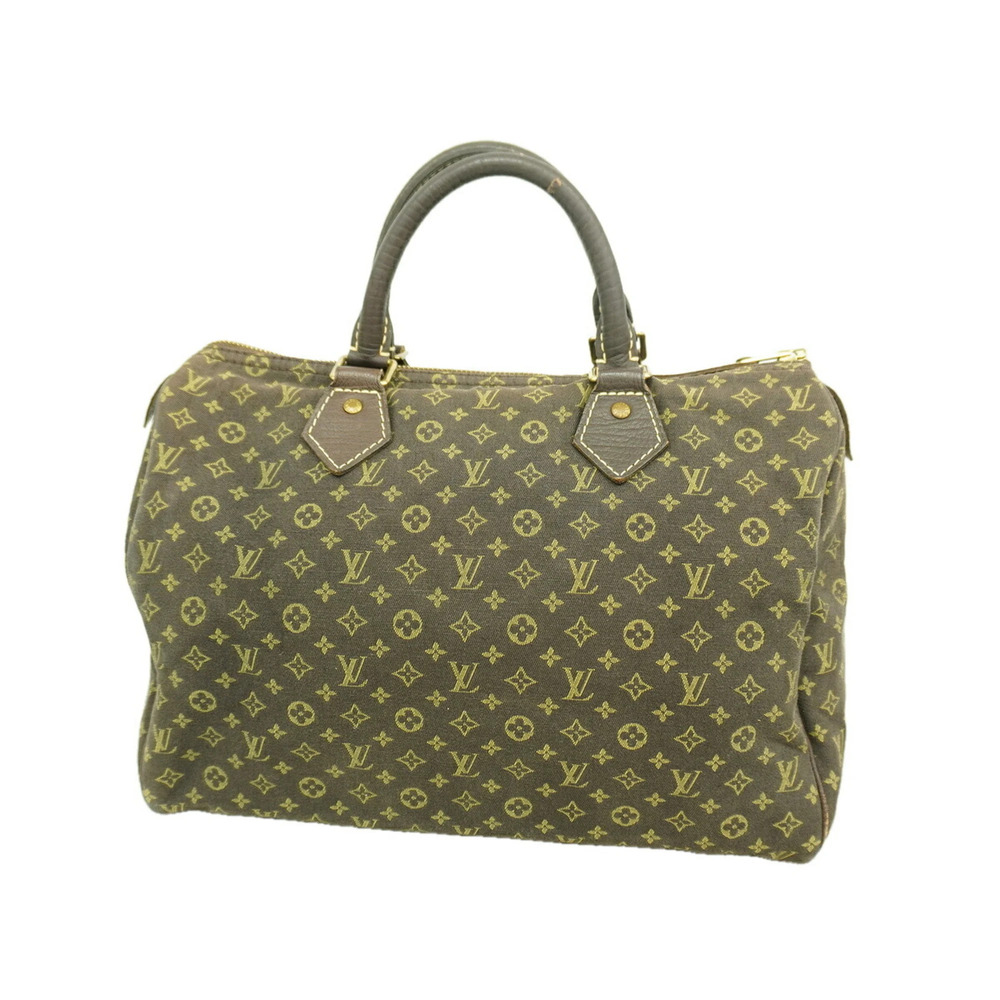 Louis Vuitton Monogram Mini Lin Speedy 30 Handbag M95224 Ebene Women's OP015526